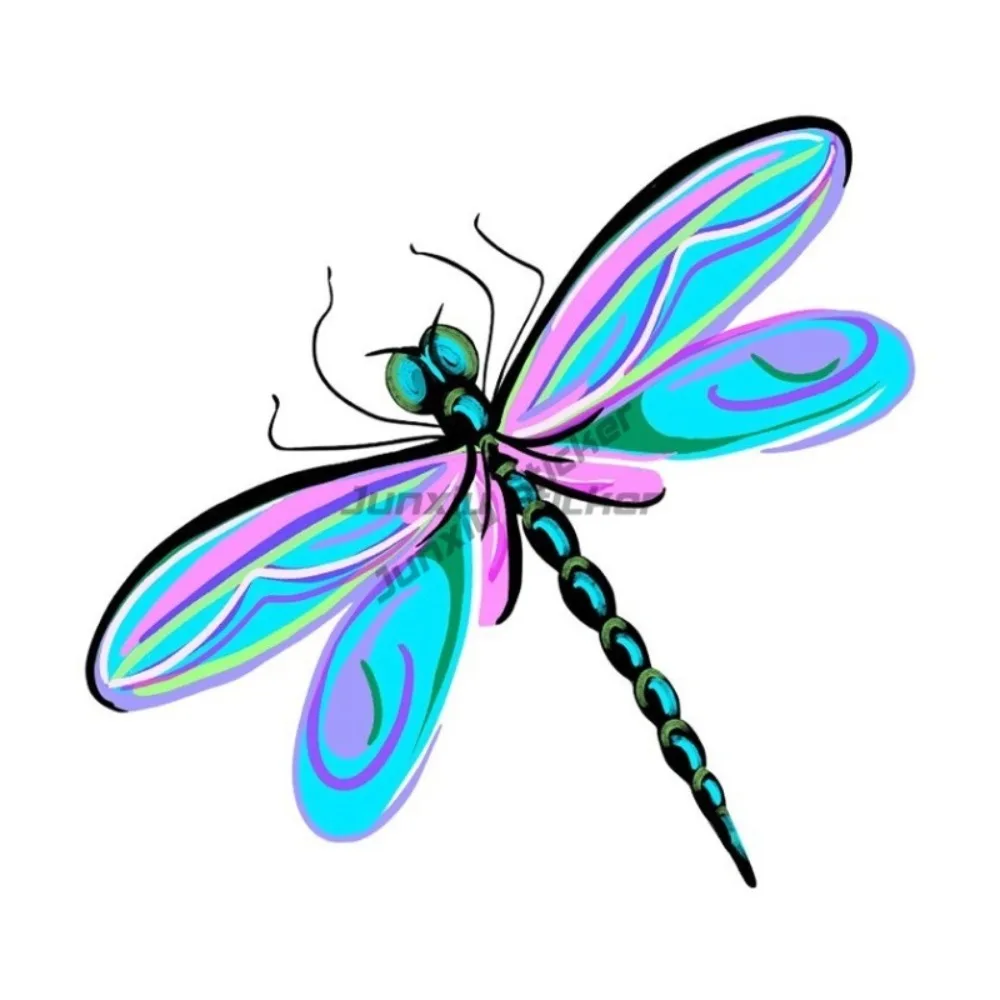 

3” Colorful Dragonfly Sticker Stunning Love Loss Grief Hope Heaven Always Bumper Waterproof Decal Styling Decor Custom