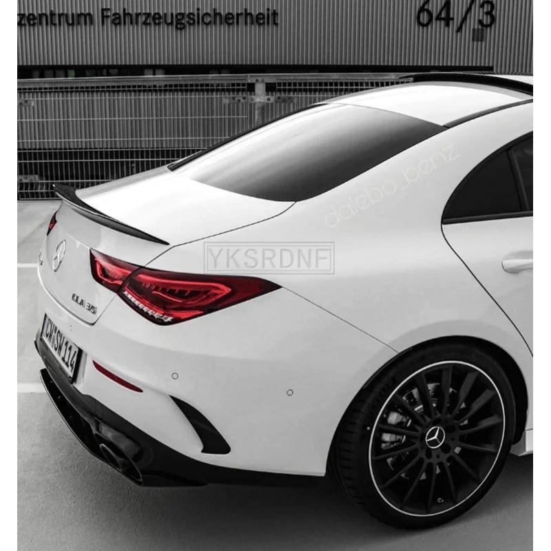 Car Lip Spoiler For Mercedes Benz W118 C118 CLA35 CLA180 CLA200 CLA250 CLA45 AMG Line 2019-2024 Rear Trunk Spoiler Tail Wings