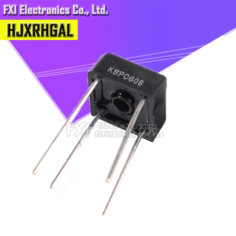 10PCS KBPC608 KBPC-608 6A 800V Single Phases Diode new original