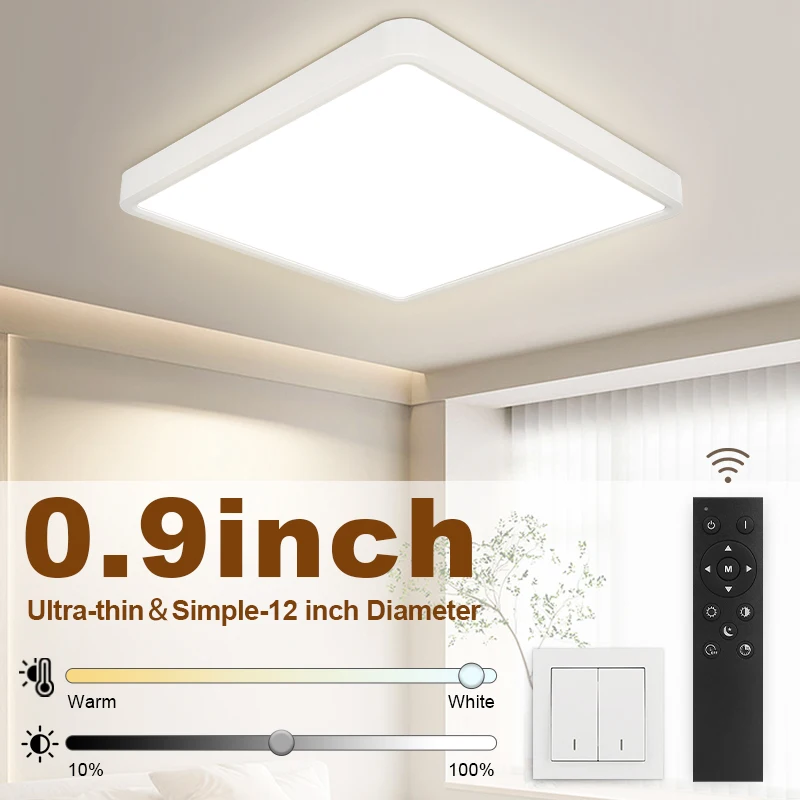 

Led Ceiling Lamps Brightness Dimmable Ceiling Panel Light 60W Led Ceiling Lamp Indoor Lighting For Kitchen Bedroom Living Room