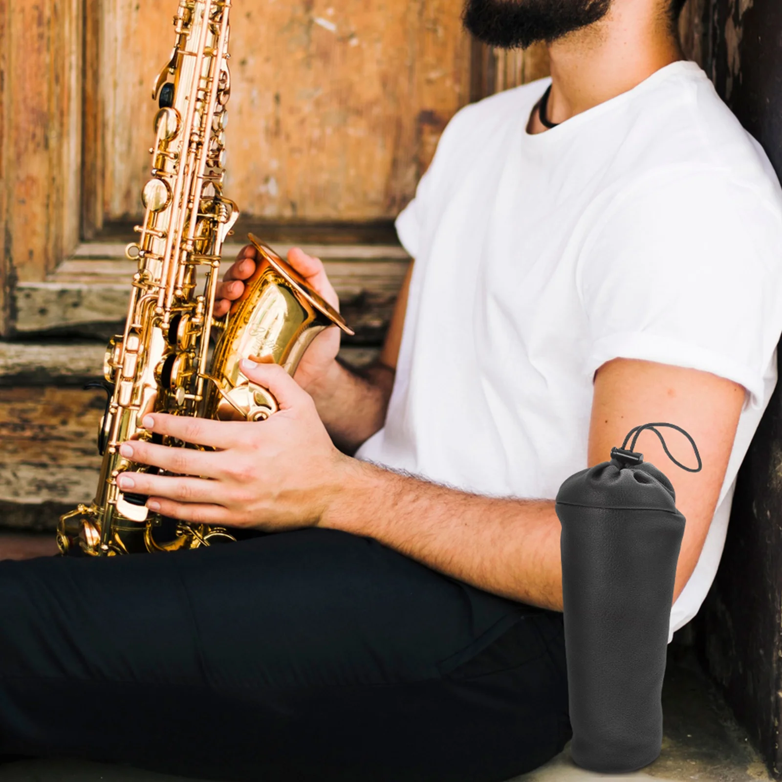 

Saxophone Neck Bag Musical Instrument Parts Technology Cloth Repair Pad Rubber Strip