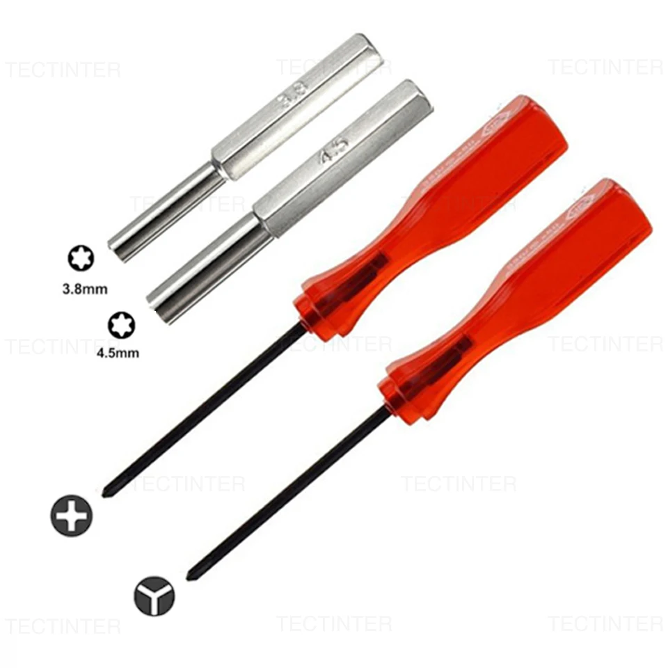 Security Screwdriver Bit Set Gaming Accessories 3.8/4.5mm/Y Screwdriver Tool Open Cartridges for GameBoy/N64/GB/NES/NGC/SNES