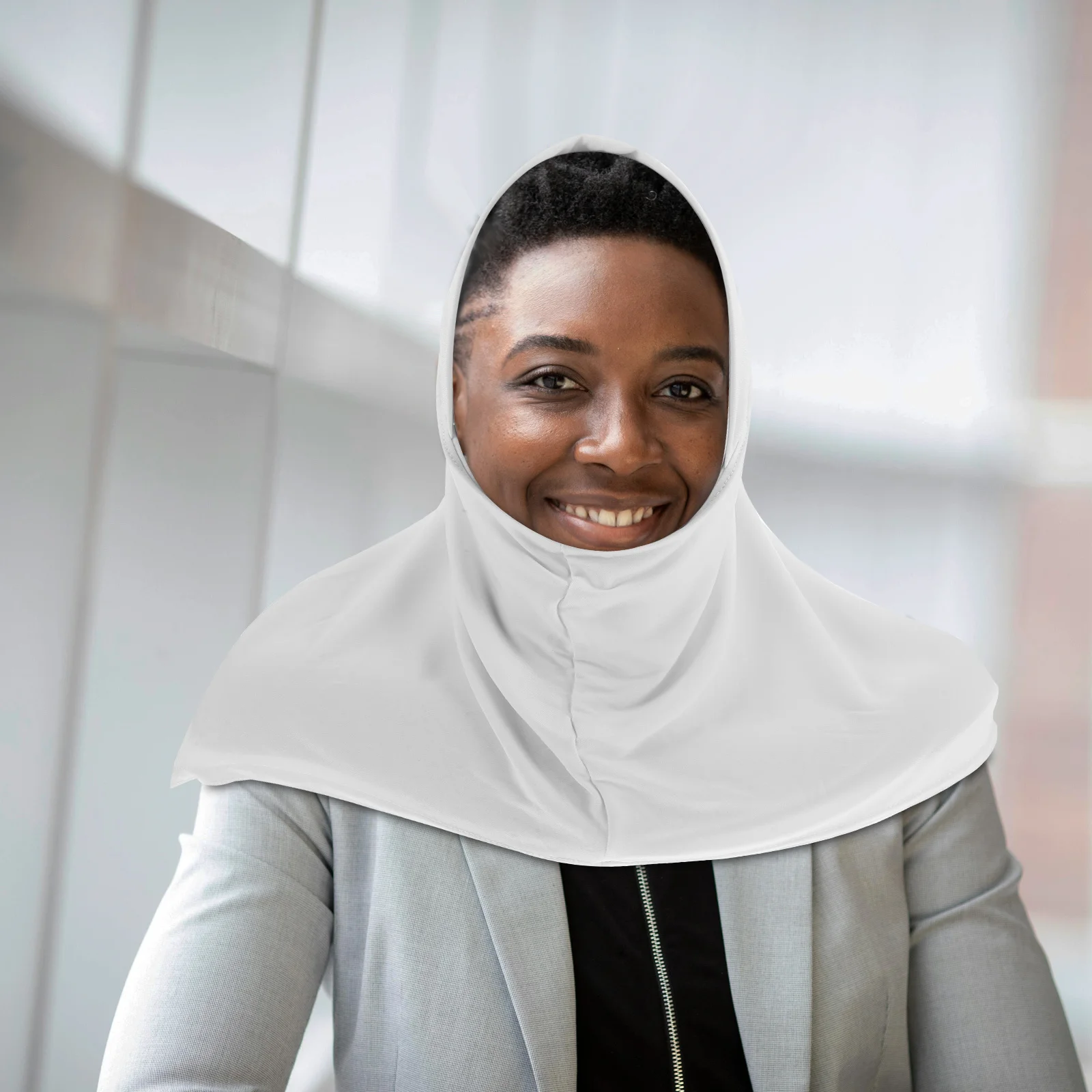 

Loose Full Neck Hijab Cap For Women Soft Breathable Turban Scarf Stretchable Muslim Headwear Comfortable Lady Cap