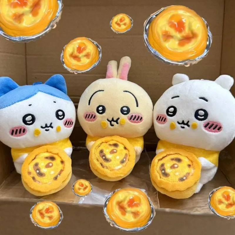 

MINISO Chiikawa Usagi Hachiware Macau Only Egg Tart Series Милая милая кукла Kawaii Сумка Подвеска Аниме Подарок на день рождения Плюшевая кукла