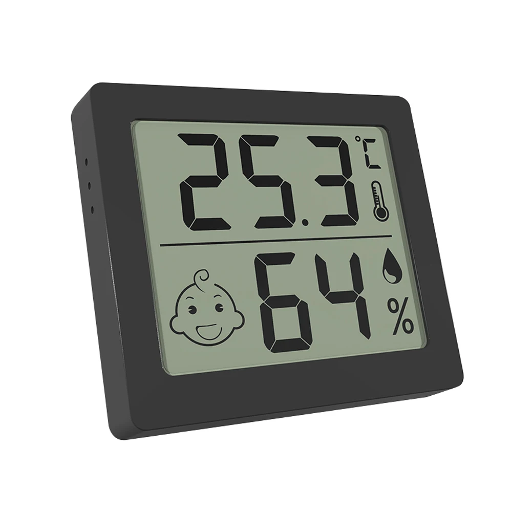 LCD Digital Temperature Humidity Meter Backlight Home Indoor Electronic Hygrometer Thermometer Weather Station Baby Room