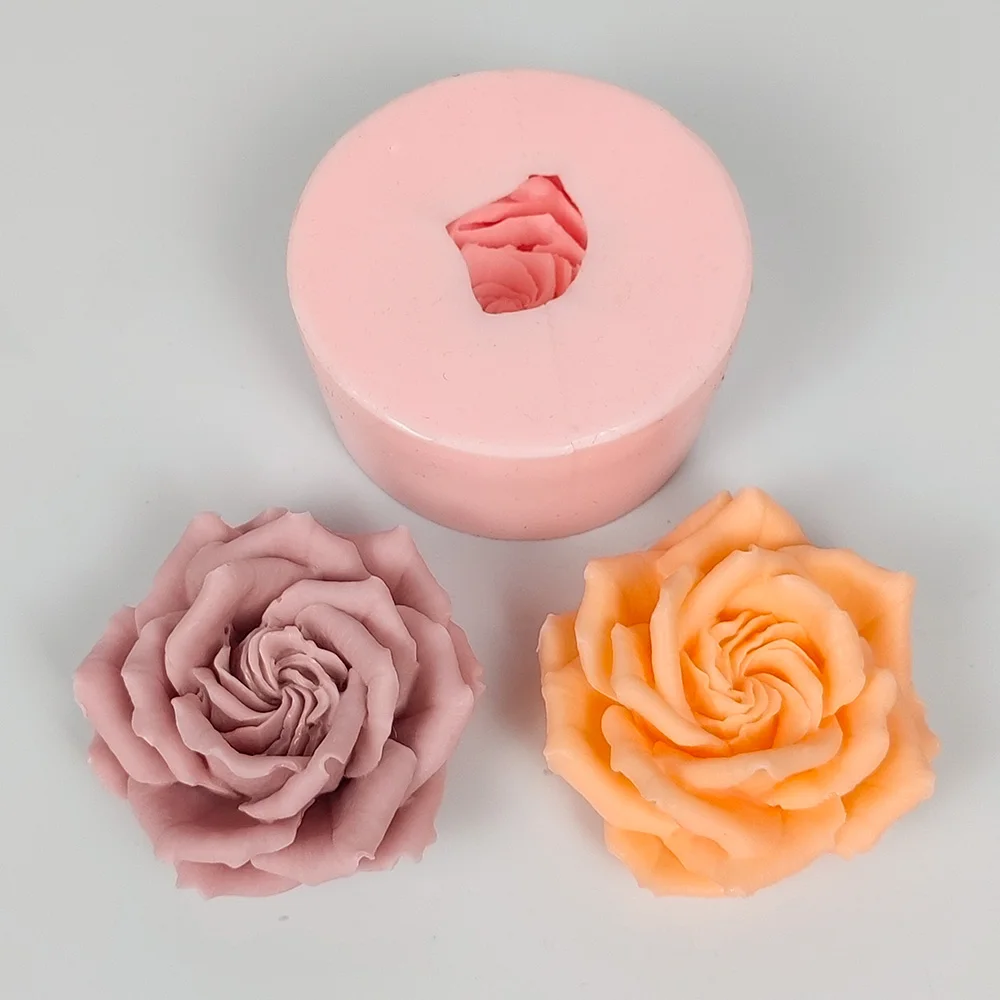 

Rose Bloom Molds Cupcake Mold Flower 3D Soap Making DIY Wedding Cake Jelly Candy Decoration Craft Baking Tools