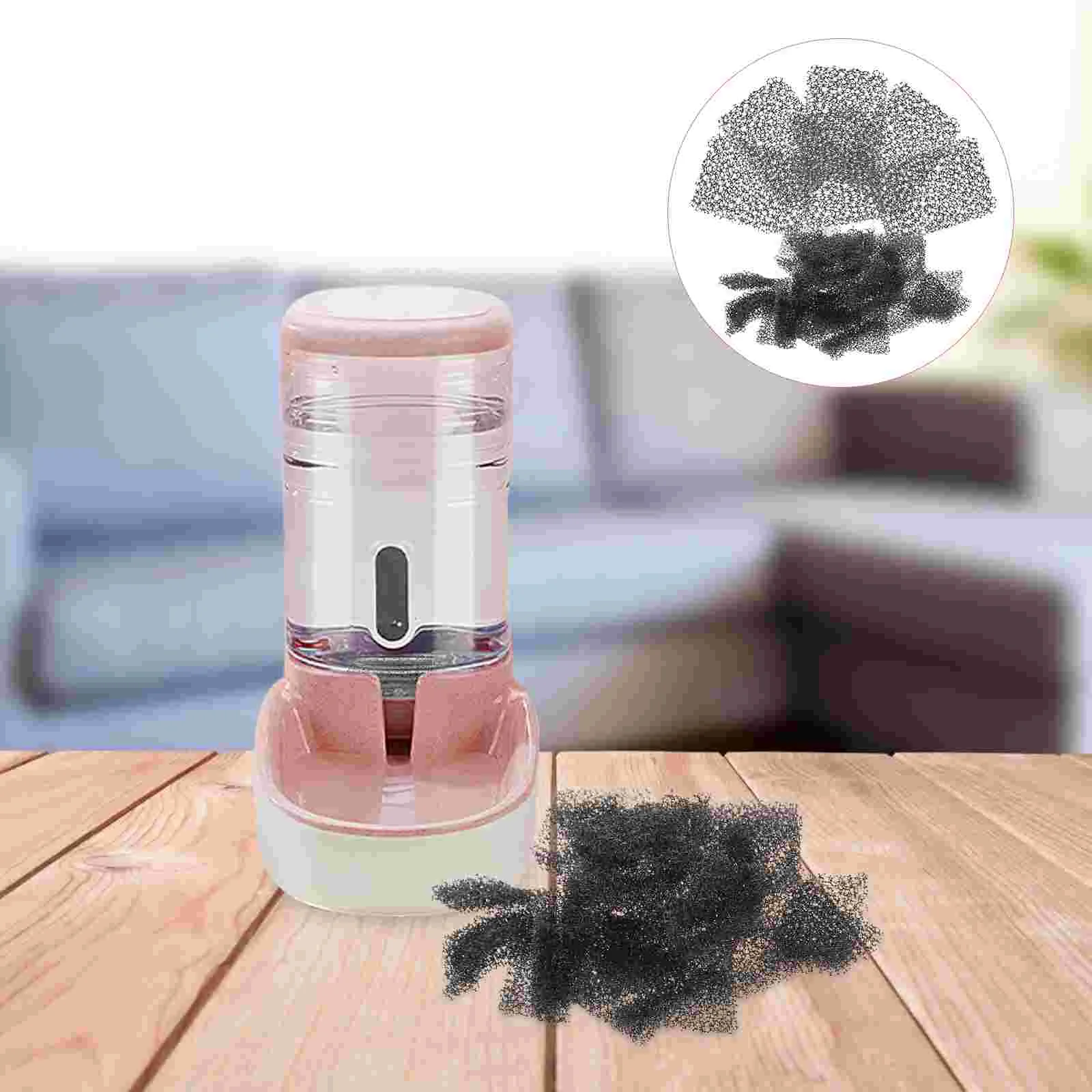 60 Pcs Aquarium Filter Accessories Sponge Water Dispenser Black Cat Fountains Sponges