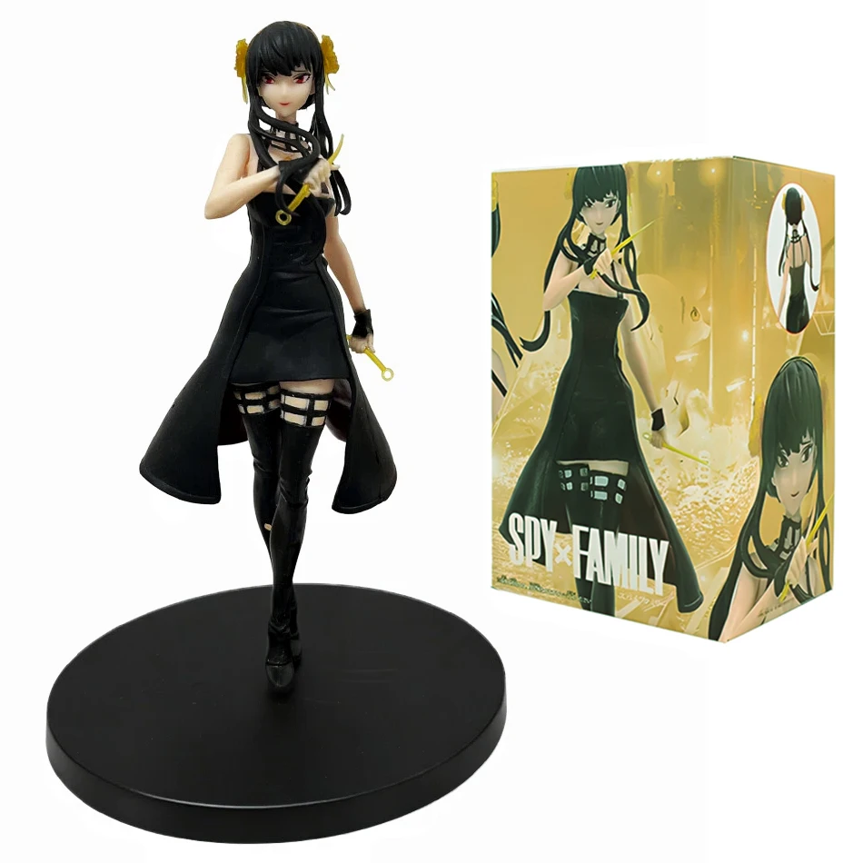 

Фигурка для ролевых игр Yuerfujie: Аниме-принцесса Анья в черном платье, модель из ПВХ, украшение, аниме-игрушка, подарок на день рождения