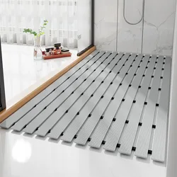 EIFLOY PVC Shower Mats Anti Slip in Bathroom Heave Duty Rubber Back Foot Mats for Home Hotel Waterproof and Drop-proof