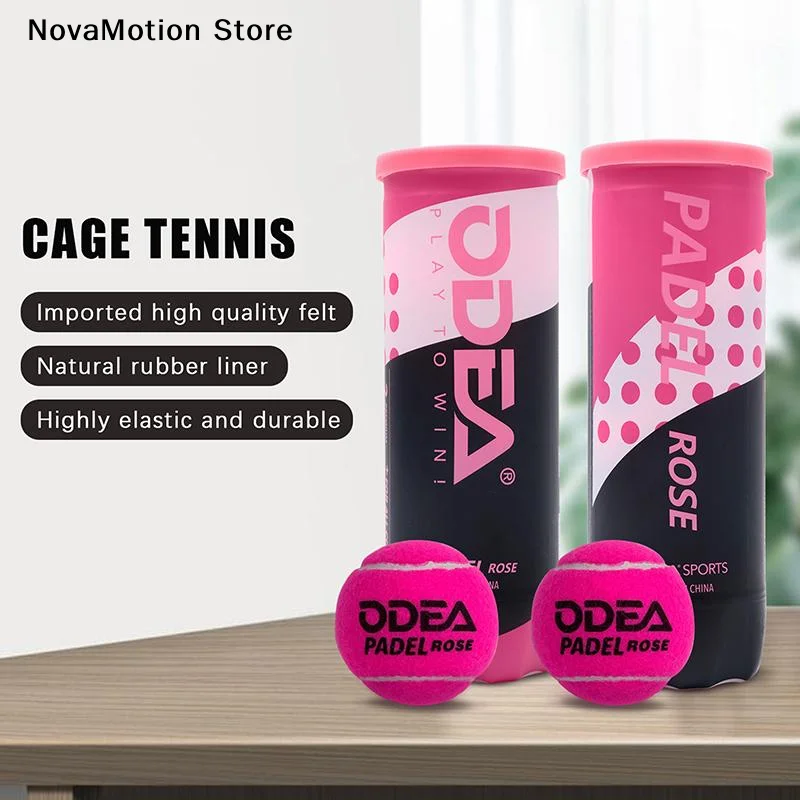 [NM]3Pcs Professional Tennis Padel Balls Match Ball PADEL BALL Cage Tennis High Elasticity Durable Training Ball[NM]