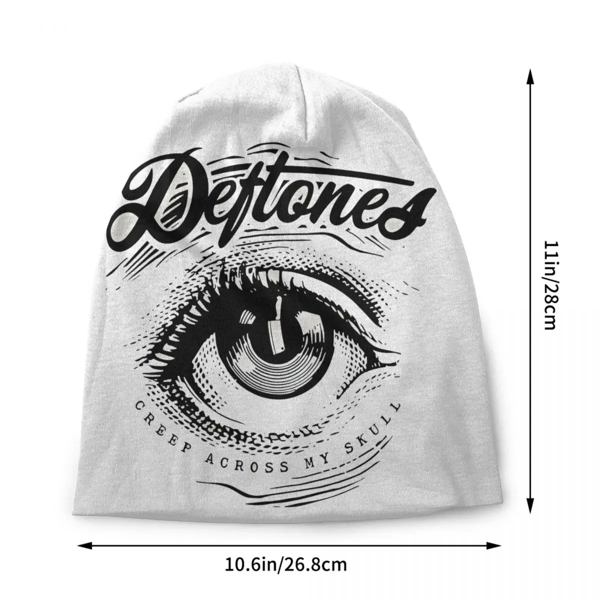 Custom D-Deftons Heavy Metal Eye Skullies Beanies Caps Cool Winter Warm Knit Hats Adult Unisex Classic Bonnet Hats