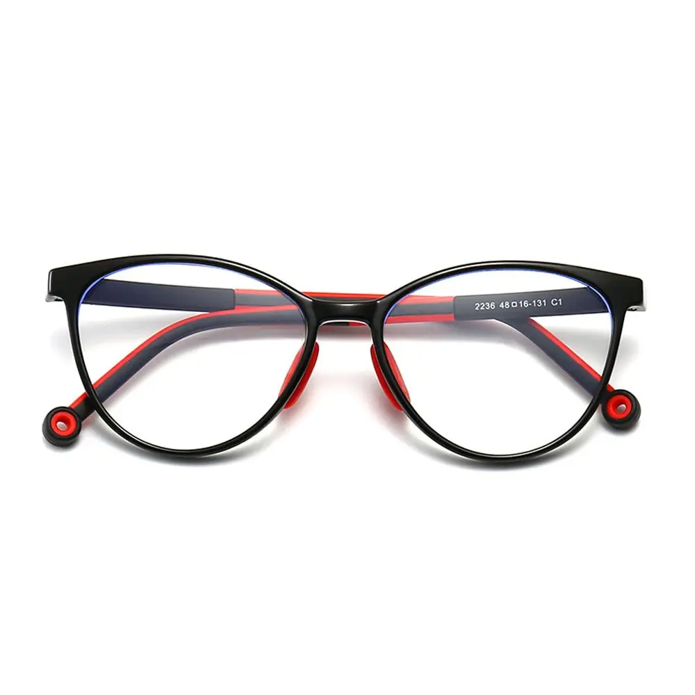 Boys Girls Computer Online Classes Ultra Light Frame  Glasses Anti-blue Light Comfortable Eyeglasses