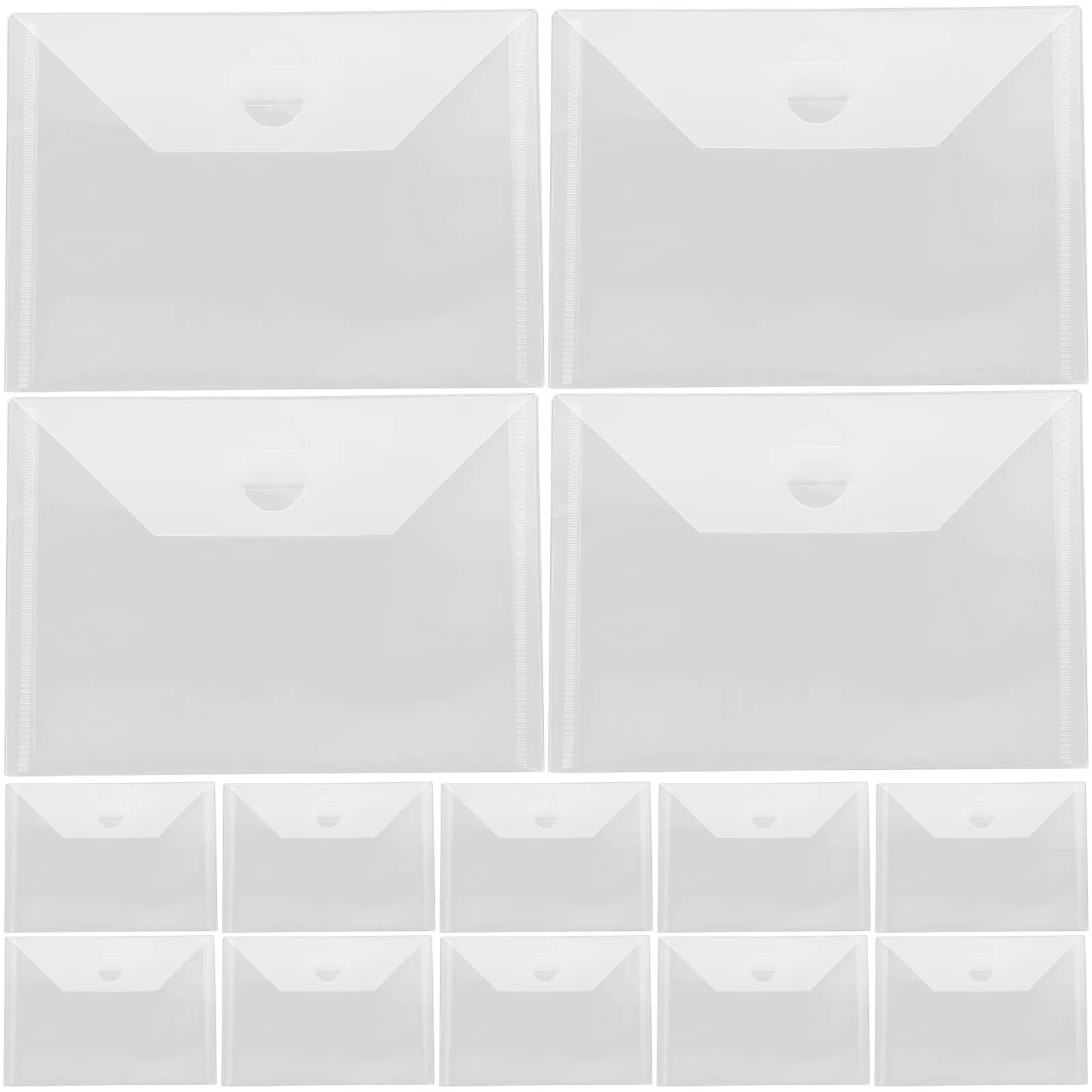 

15Pcs Document Storage Pouches Stencil Bag Office Files Bill Holder Card Envelope for Scrapbooking Stamp Holder Templates