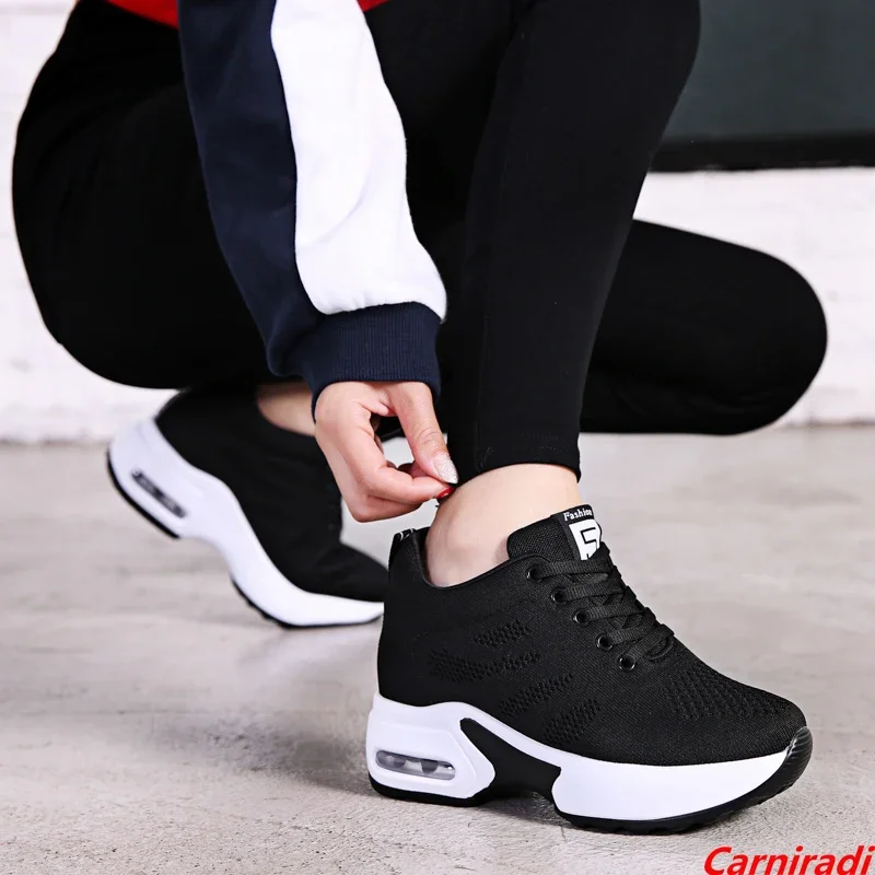 Fashion Cushioning Plattorm Height Increase Shoes Women Baskets Sport Casual Sneakers Ladies Non-slip High Quality Jogging Shoes