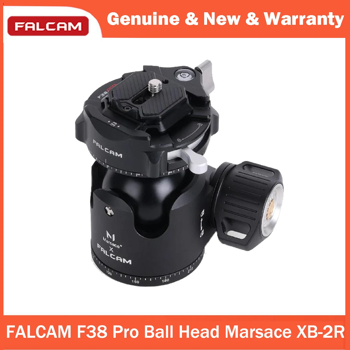 FALCAM F38 Pro Quick Release 360, малогабаритная двойная панорамная шаровая головка Marsace XB-2R с быстросъемной пластиной F38 с антибликовым покрытием