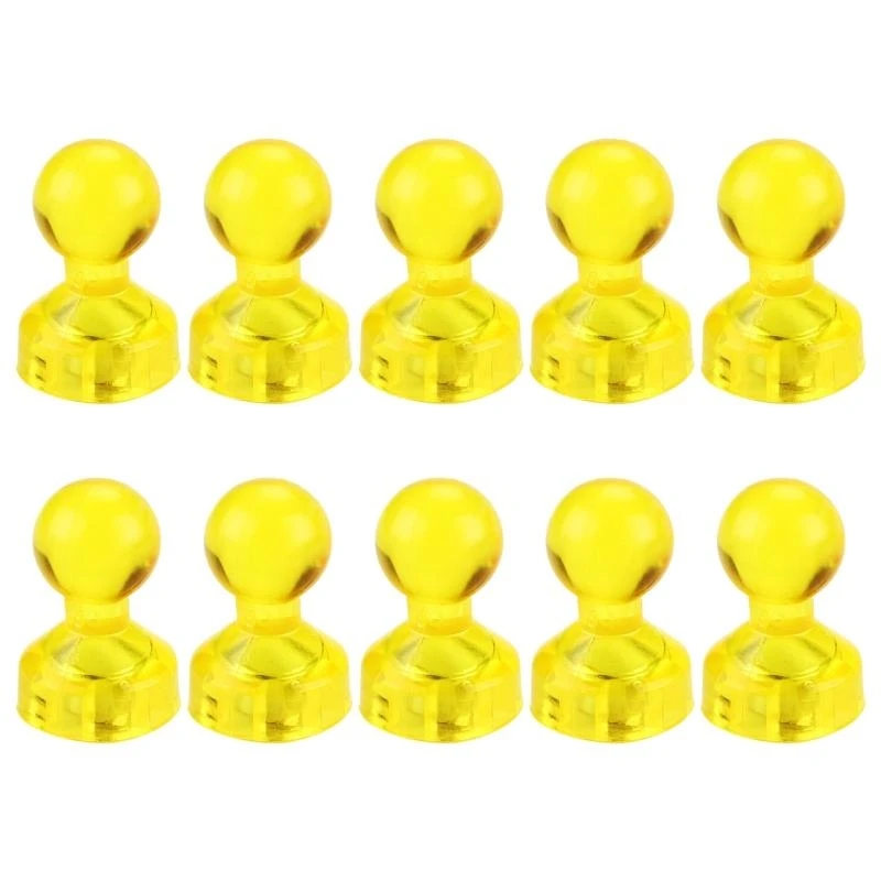 R1WD 10pcs Pequenos push magentic push codificados por cores mapa ímãs quadro-negro para Escola Whiteboard