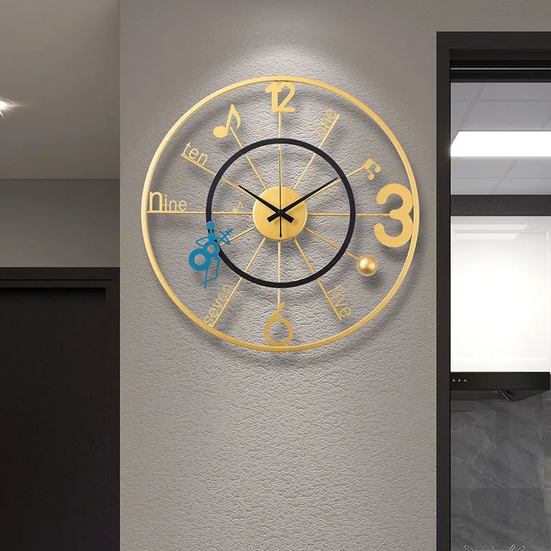 Office Quiet Wall Clock Kitchen Premium Classroom Minimalism Wall Clock Aesthetics Nordic Mecanismo Reloj Pared Furniture Home