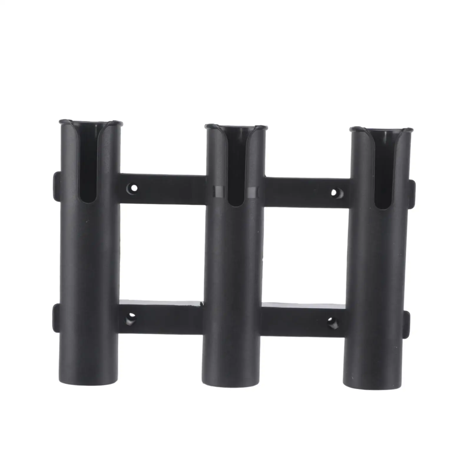 Boat Plastic Fishing Rod Holder 3 Rack Pole Marine Yacht [Black]