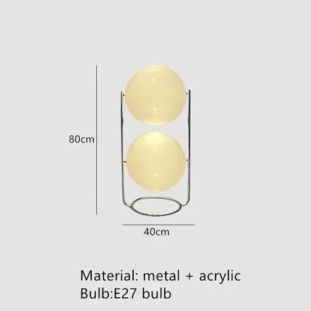 Nordic LED Garrault Delord Vloerlamp Chroom Metaal Wit Acryl Bal Vloerlamp Woonkamer Hotelkamer Bank Decoratie Lamp