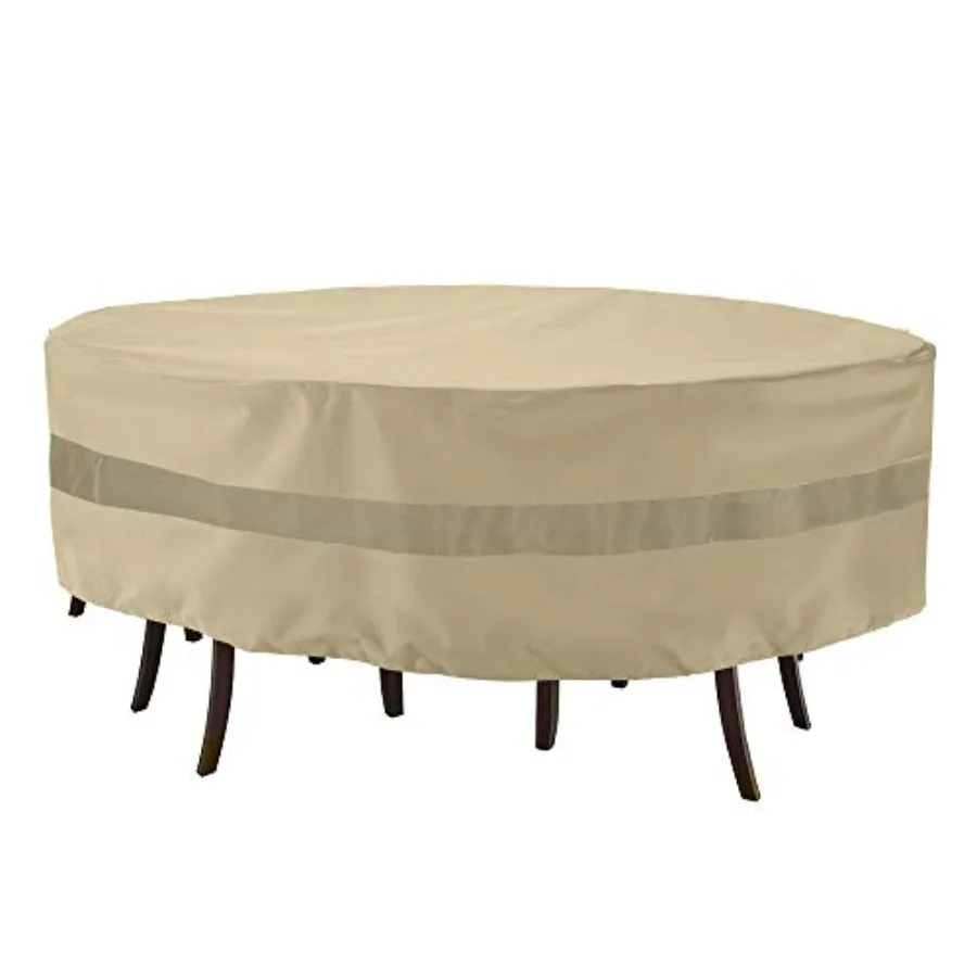 

Outdoor Table and Chairs Cover Round, Heavy Duty Waterproof Patio Furniture Set Cover Large, All-Weather Protection Outdoor Fur