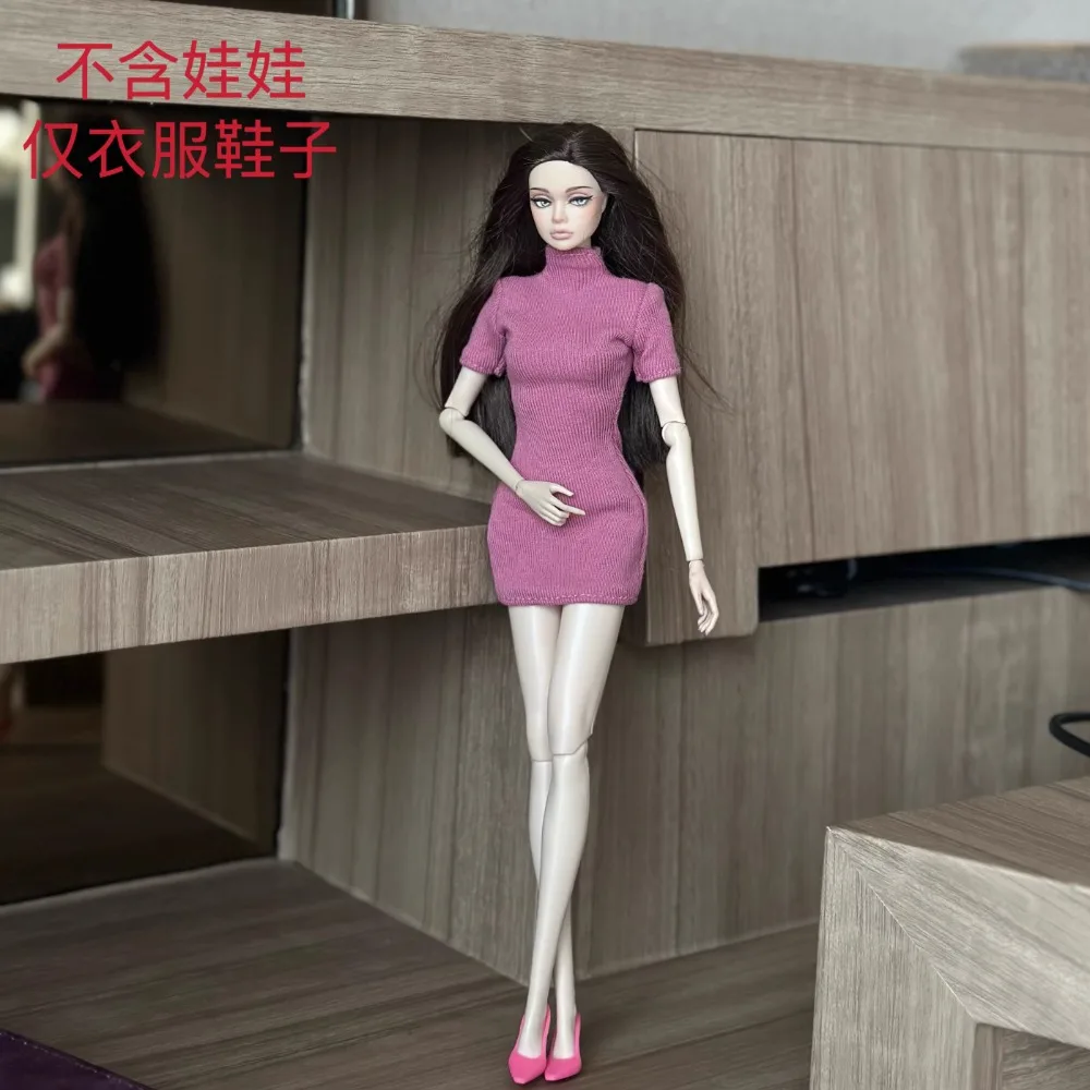 2025 تصميم جديد 30 سنتيمتر مجموعة ملابس الدمى/بلوزة بانت طويلة الأكمام سترة تنورة فستان/أزياء الزي ل 1/6 Xinyi FR ST OB BB دمية