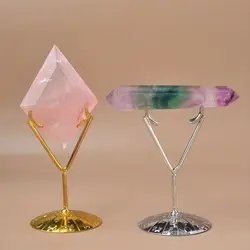 1pc Twelve Zodiac Crystal Mineral Stands Manually Adjustable Detachable Large Moon Holder Room Decoration Creative Office Decor