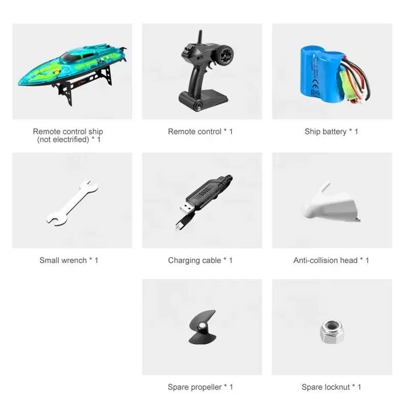 30 km/h rc barco de corrida de alta velocidade lancha com luzes led ciclo refrigerado a água jogo de água crianças brinquedos barcos de controle remoto