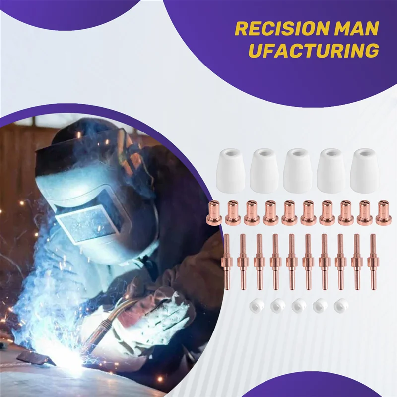 N84R For PT-31 -40 Plasma Cutter Cutting Torch Consumables KIT Extended 30Pcs