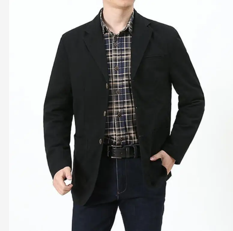 Men Blaze Suit Jacket ,Casual Blazers Cotton Loose Jackets ,Oversized Male Outerwear