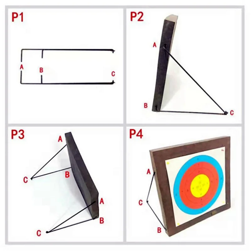 

2 Pair Portable Archery Target Bracket Training Targets Boards Frame Target Stand For EVA XPE Archery Target