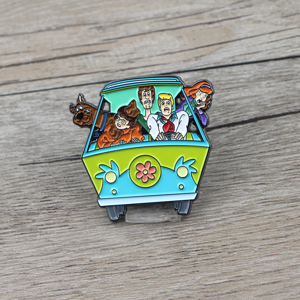 90s Anime śliczne Vintage odznaki emalia Pin przypinki na klapę na plecaki męskie broszki damskie na ubrania biżuteria dekoracyjna prezent