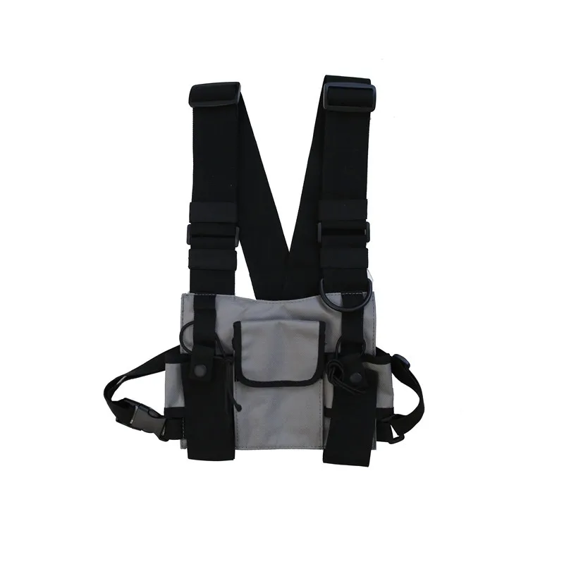 Unisex Tactics Chest Bag Functional Men Women Fashion Bullet Hip Hop Vest Streetwear Bag Waist Pack Chest Rig Bag 4 Colors