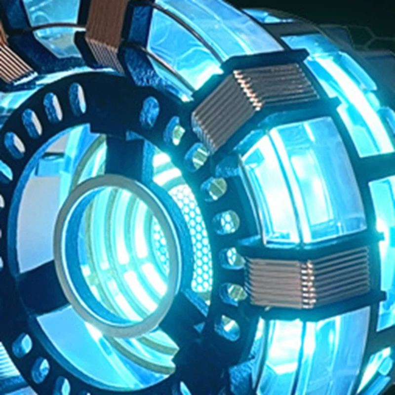 Arc Reactor โคมไฟ,โคมไฟซูเปอร์ฮีโร่,หลายสีน่ารักตกแต่งตาราง,Tony Iron มีหัวใจ, Irons Man Reactor