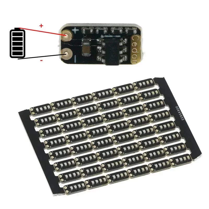 5PCS 3.7-4.2V metering module 1 string ternary lithium battery power display LED light mini