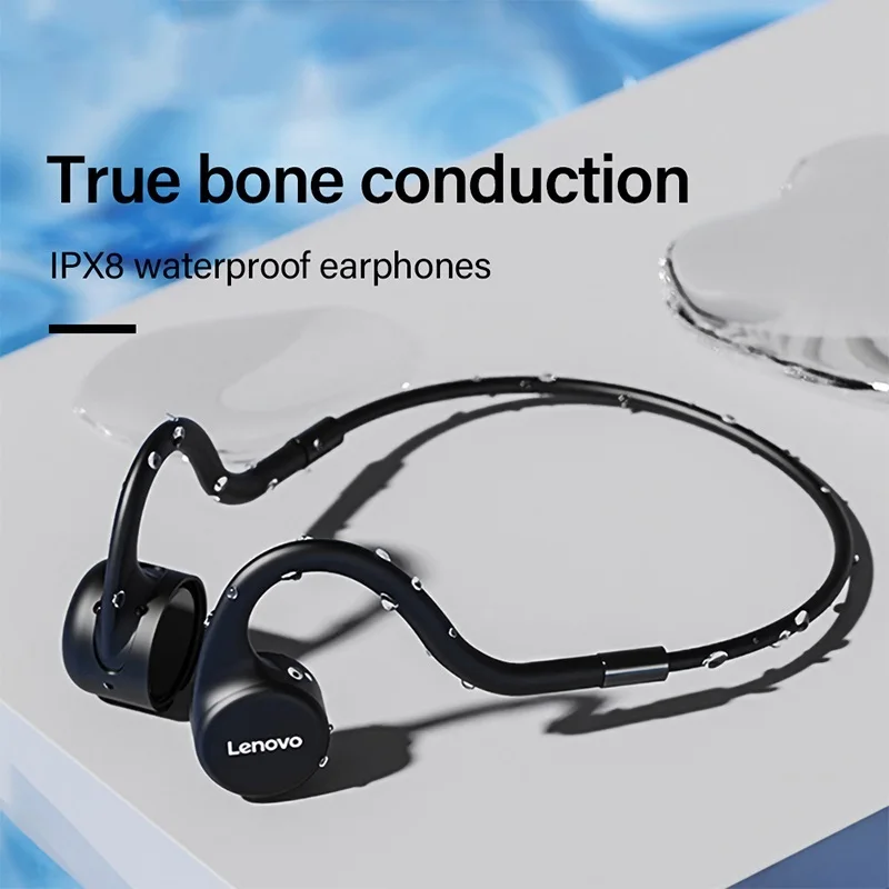 Top X5 Bone Conduction Headphones IPX8 Waterproof Built-in 8GB Memory Wireless Bluetooth-compatible Earphone MP3 Music Player