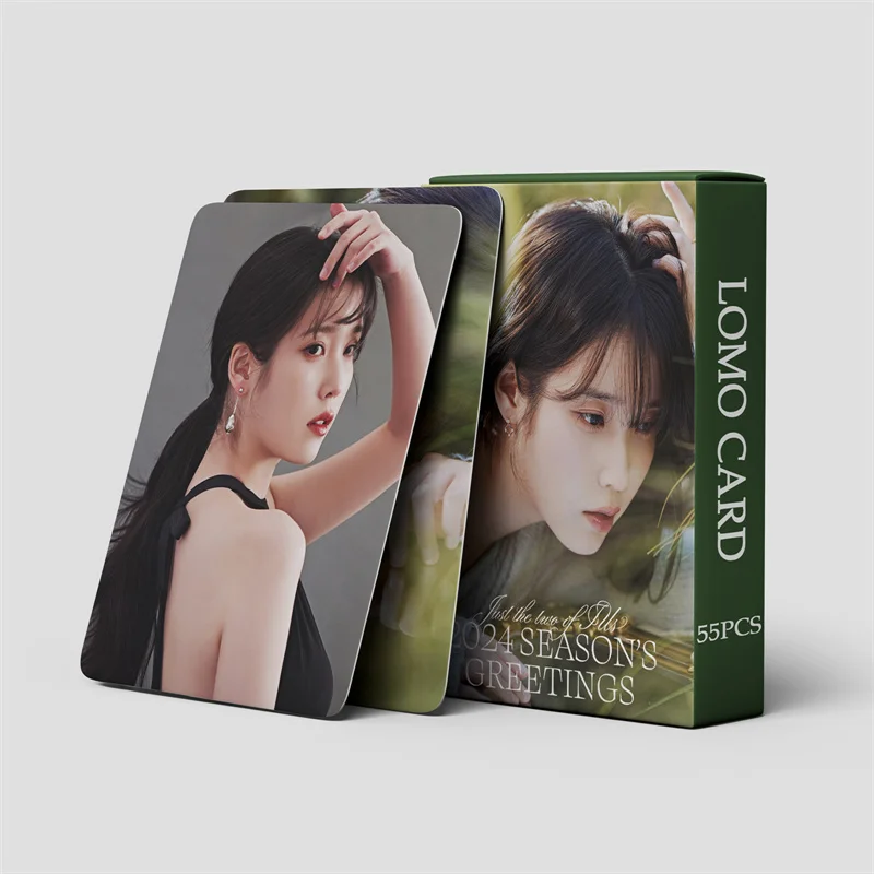 55pcs/set KPOP IU New Album 2024 Season's Greetings LOMOCard Lee Ji Eun Beautifully Printed Collectible Gift Postcard Photo Card