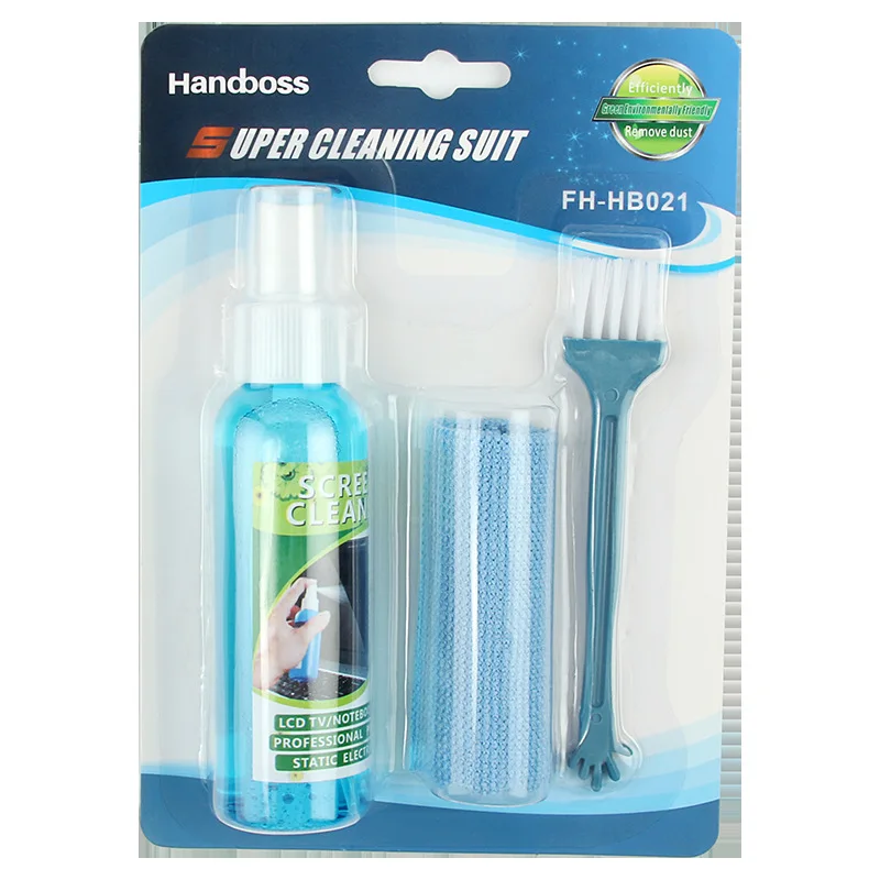 Cleaning Kit Computer Periphery LCD Screen Universal LCD Screen Cleaning Three piece Cleaning Kit CD cleaners and keyboard clean