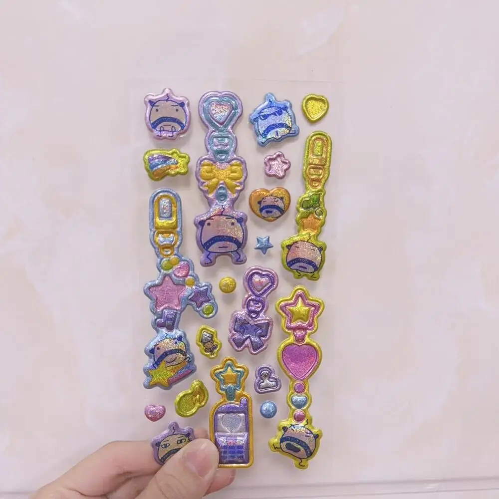 

Трехмерный брелок-наклейка Tamagotchi Mametchi Mini Kuhcipatchi с блестками для ноутбука, камеры, подарок на Пасху для друзей