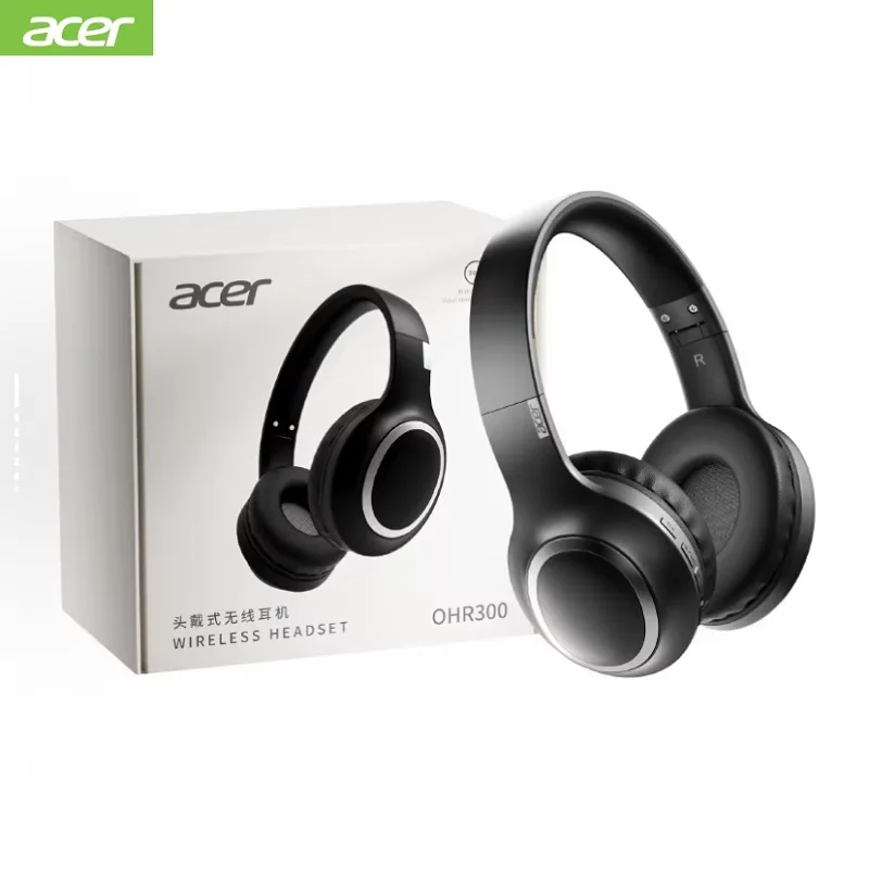 Acer OHR300 Wireless Over Ear Headphone Noise Cancelling Hi-Res Spatial Audio Earphone with LDAC Bluetooth 5.3 Headset