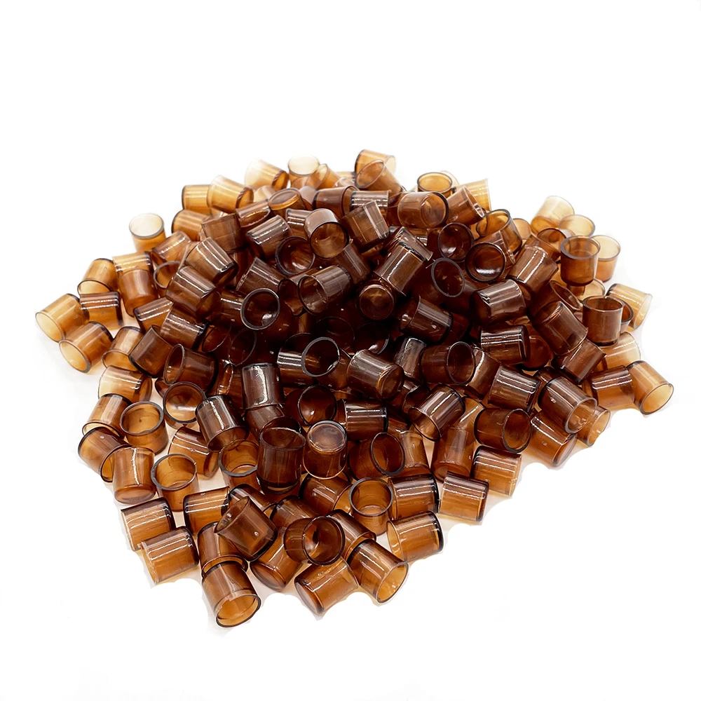 120Pcs Queen Bee Rearing Cell Cups Plastic Brown Color Cells Cages Room Cups Cell Cage Cup Bees Tools Beekeepers Equipment