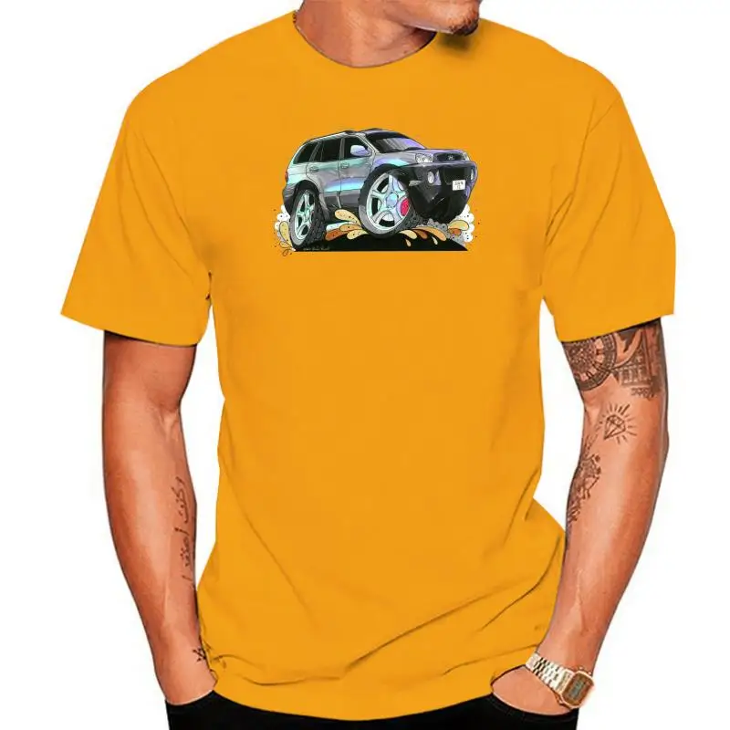 Casual Casual O-Neck Male Tops & Tees Classic Korean Car Fans Santa Fe Printed Koolart Cartoon T Shirt Whitemens Tee Shirts