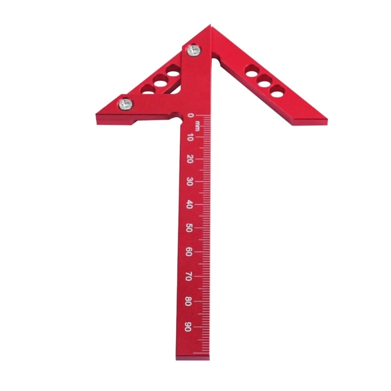 

45/90 Degree Triangles Ruler Aluminum Ruler Measuring Ruler Square