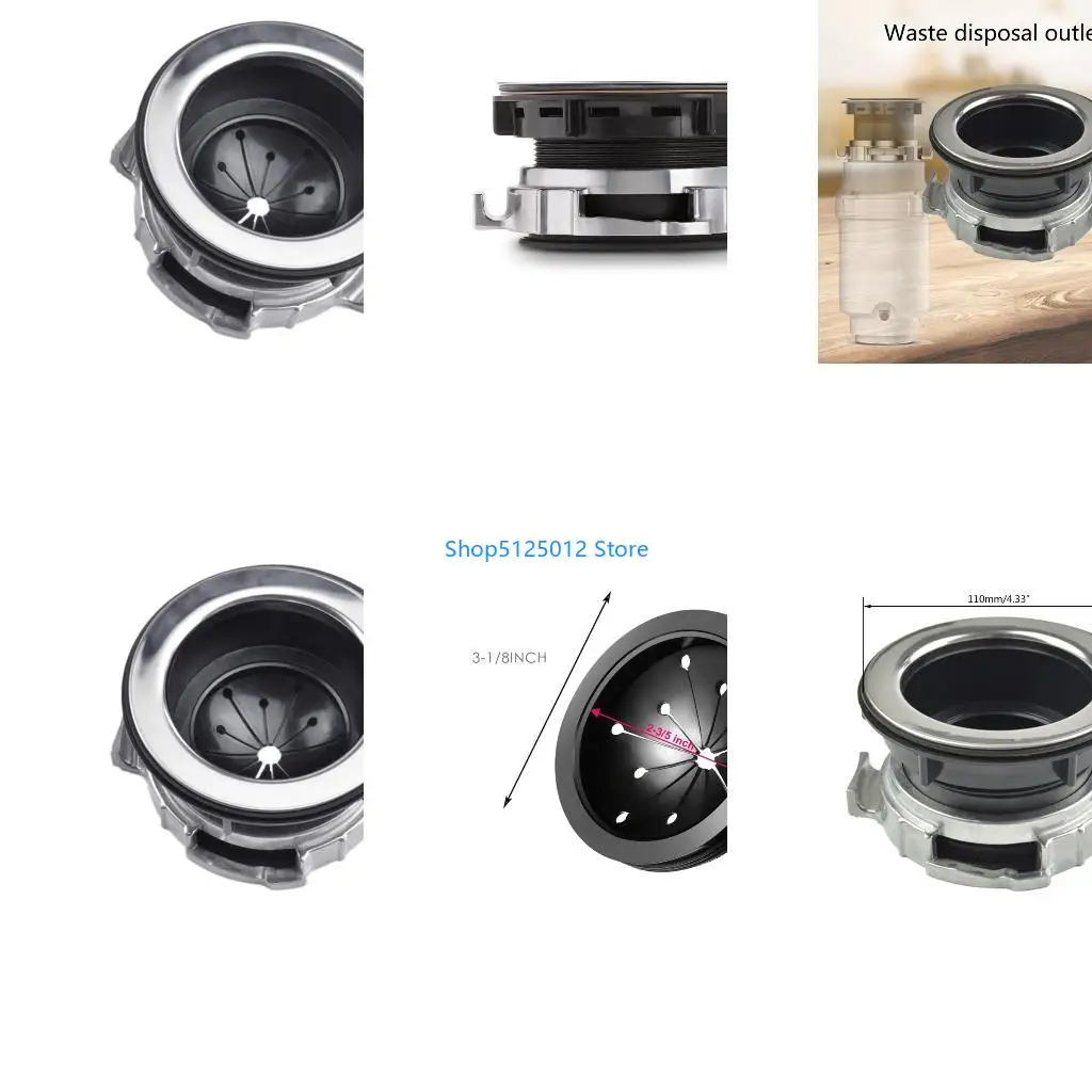 G8TC 110mm Diameter Kitchen Sink Flange Stainless Steel Garbage Disposal Flange