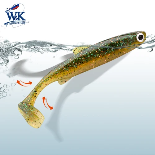 Imagen 2 del producto 2024 nuevo cebo blando 5 tamaños Hoduller Swimbait para Lucio Zander Snook perca Señuelos de pesca con ojos 3D JIG Head Rig señuelo suave