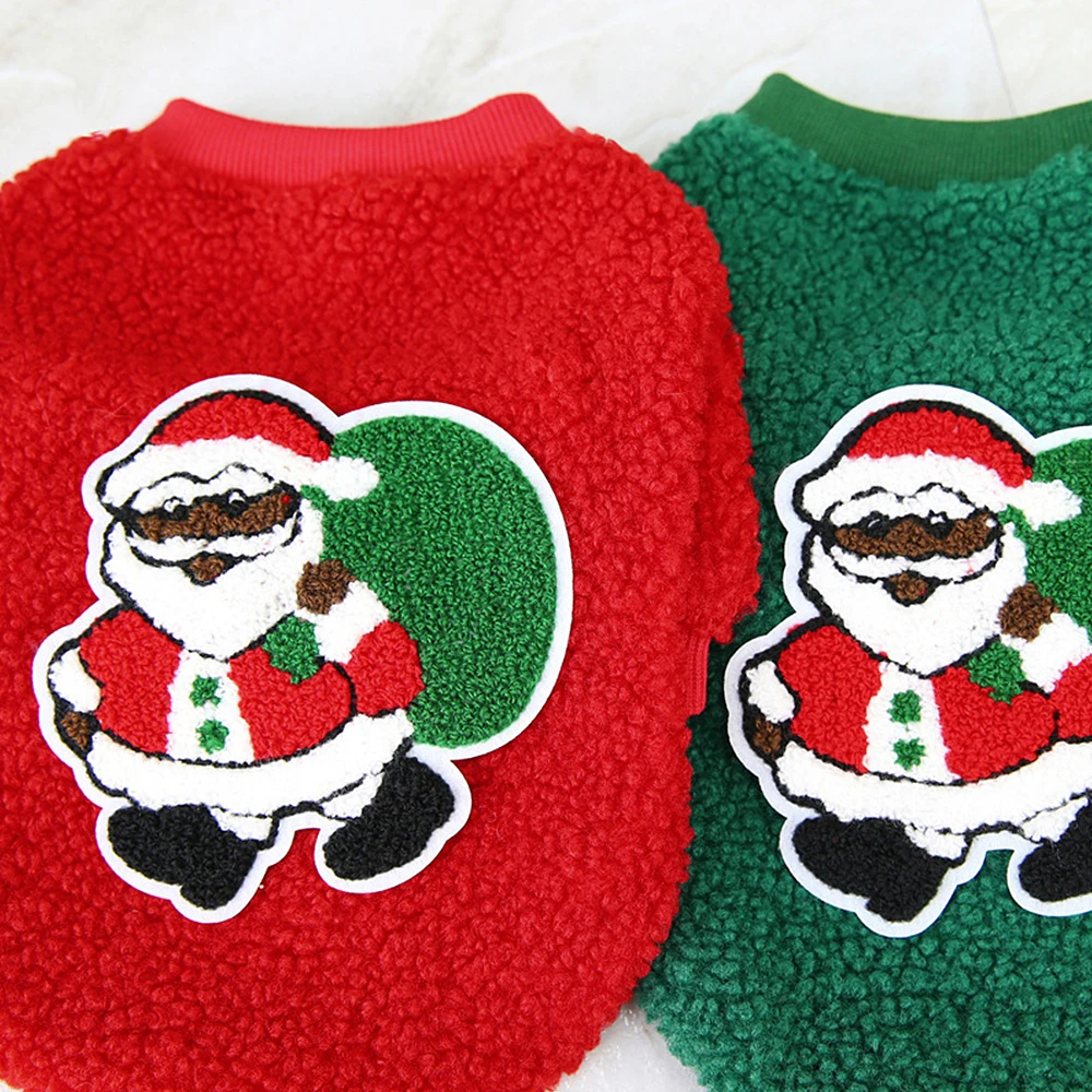 Warm Christmas Dog Clothes Soft Puppy Cat Halloween Costume Pet New Year Winter Coat Outfit Costumes For Small Dogs Chihuhua