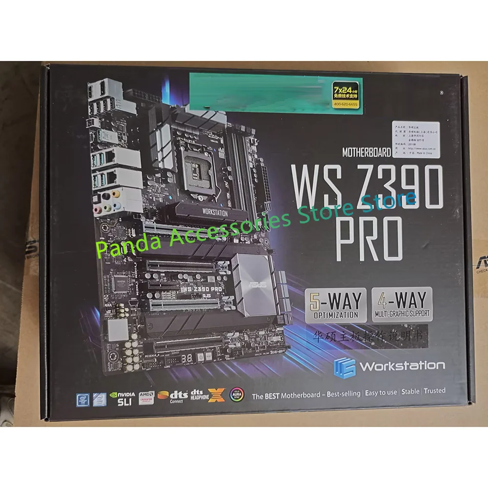 For Asus WS Z390 PRO 9gen LGA1151 Cpu Workstation Motherboard Server ATX Big Board