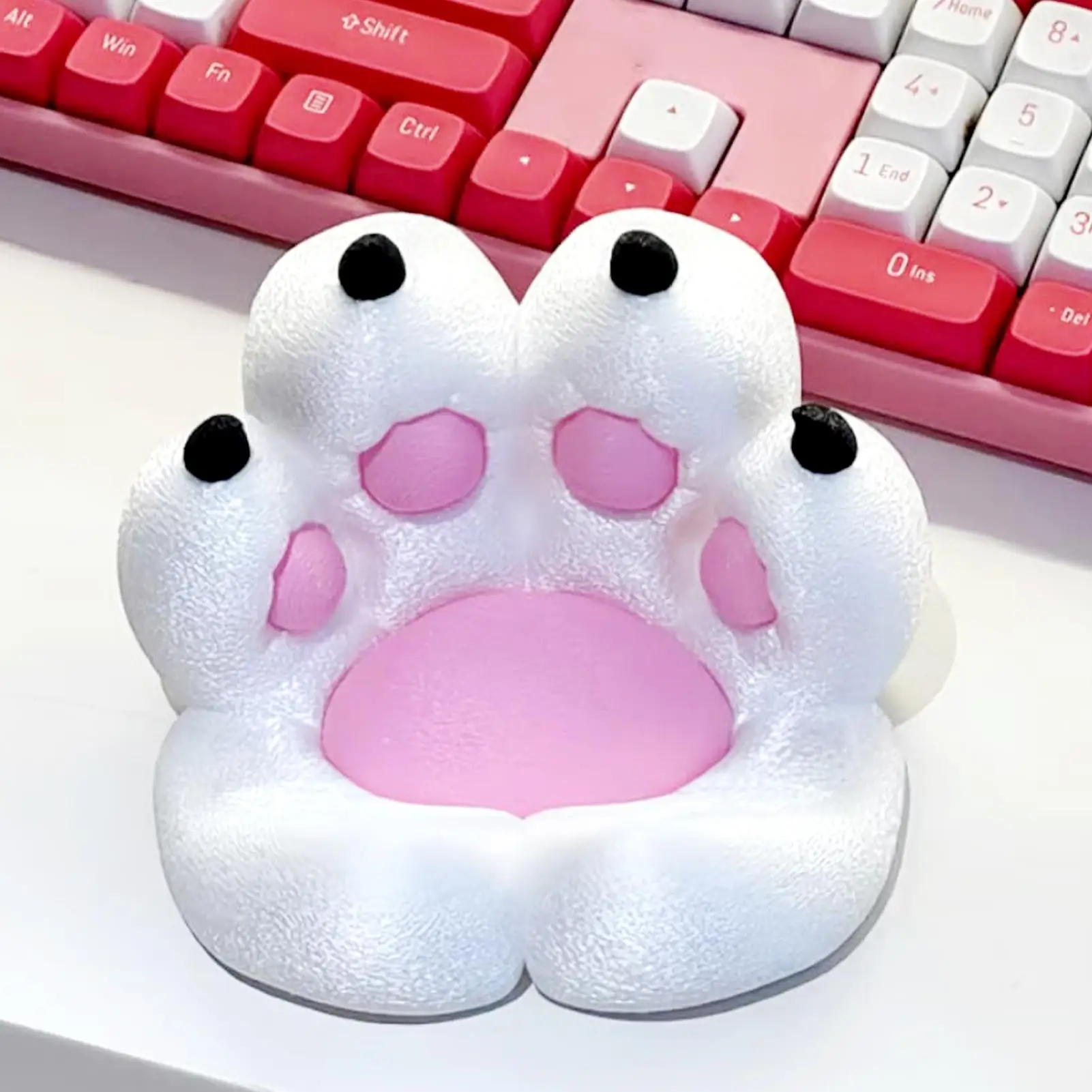 

3D-печатный держатель в виде кошачьей лапы, милый кошачий держатель для телефона, настольное крепление для мобильного телефона, органайзер для ювелирных изделий, декор для рабочего стола для домашнего офиса