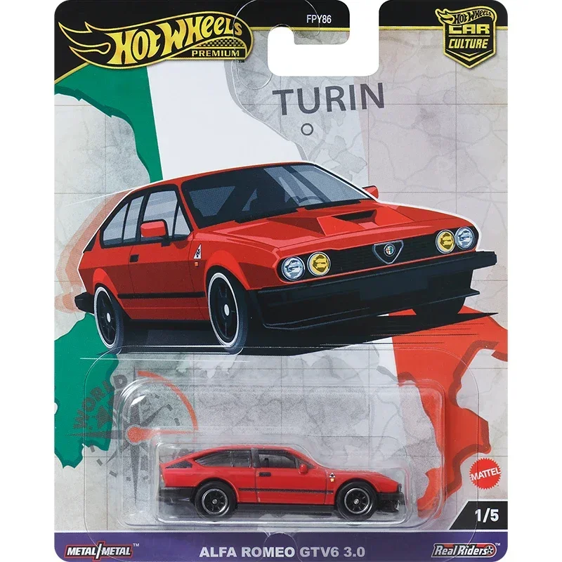 Hot Wheels-Diecast Car Culture World Tour for Boys, Diecast Toys, Audi Qufreshadieu Romeo, Toyota Supra Volkswagen Gift, Genuine, 1:64