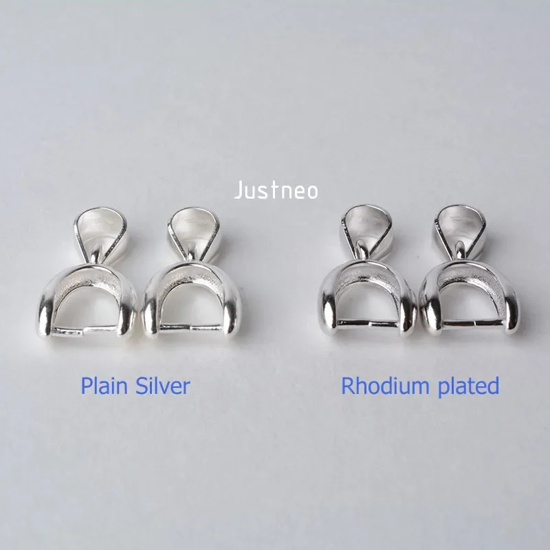 Solidna 925 sterling silver zapięcie do wisiorka w kształcie kulki złącze, haczyki zaciski z ice-pick na naszyjnik i srebrna biżuteria, XL — zdjęcie 6