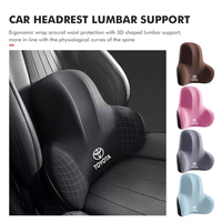 Car Headrest Support Seat Lumbar Cushion Soft Neck Pillow Pad For Toyota Corolla Prius Auris CHR Land Cruiser Camry Avalon